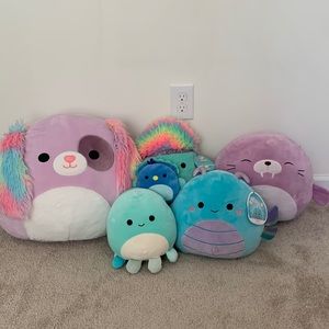 Summer bundle of squishmallows in a variety of sizes
